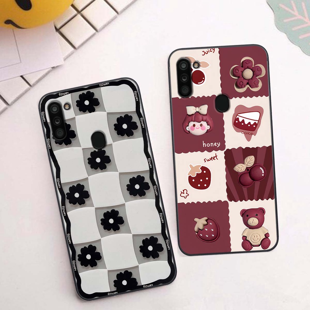 Ốp Samsung A11 / M11 in hình trái tim, caro kẹo ngọt đầy cá tính siêu đẹp siêu chất