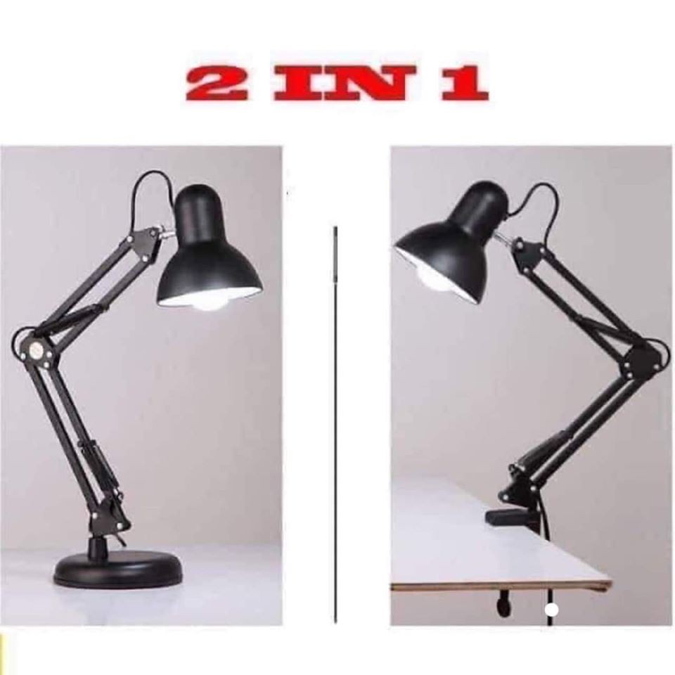 đèn kẹp bàn 2 trong 1