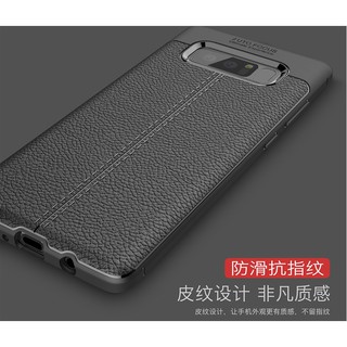 SAMSUNG GALAXY NOTE 8 - ỐP CAO SU DẺO GIẢ DA.