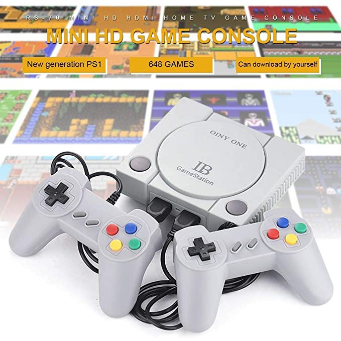 Máy Chơi Game Cổ Điển NES Classic 600 Trò Chơi  2 Tay Cầm HD TV Game contra, Mario , đua xe , xe tăng , xếp gạch