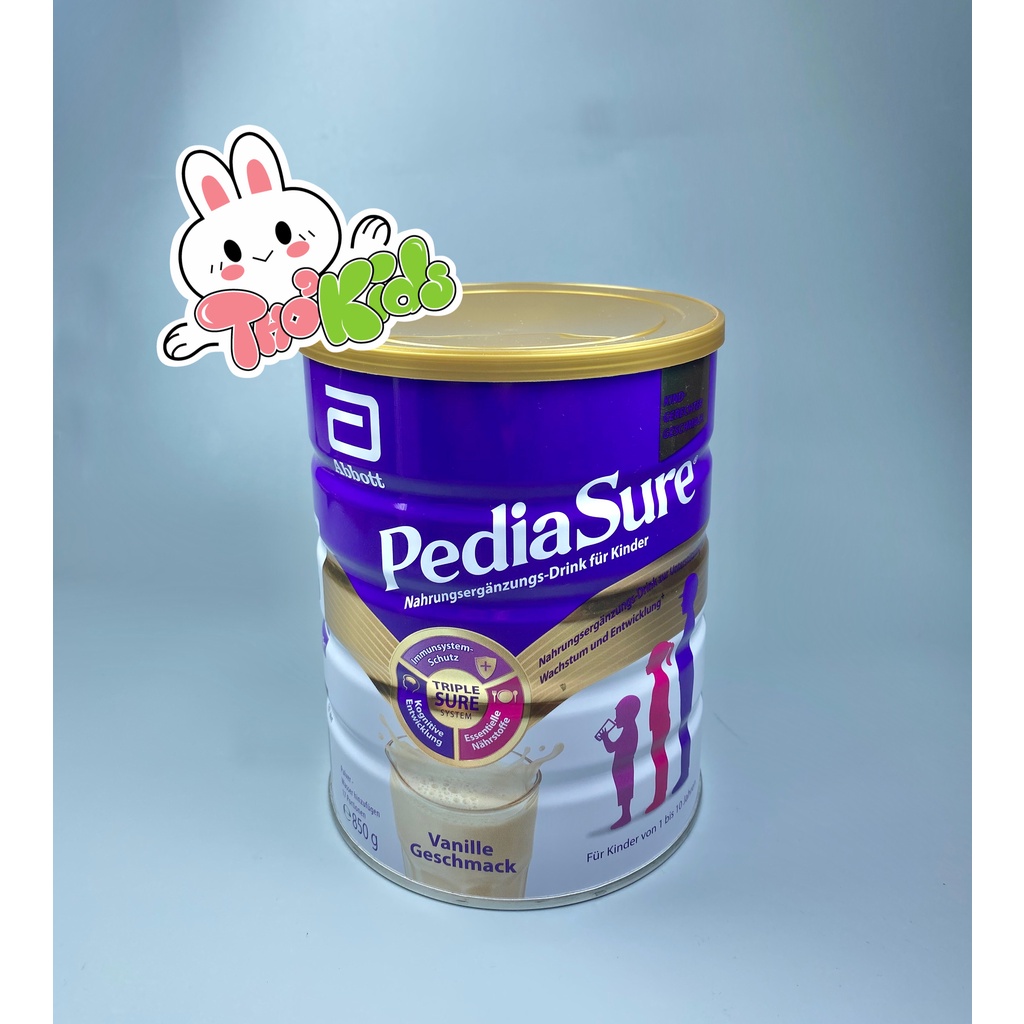 Sữa bột Pediasure hương vani hộp 400g và 850g - Hàng nội địa Đức