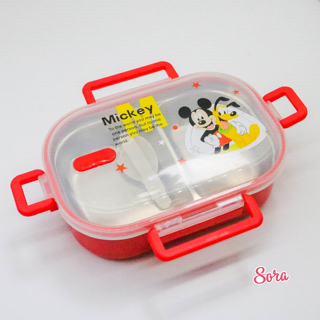 Hộp đựng cơm hình chuột mickey dễ thương [ Chất liệu cao, Giá rẻ] [Mã giảm giá 5k]