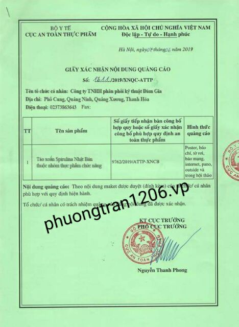 100 viên tảo xoắn Nhật Bản (uống và đắp mặt)