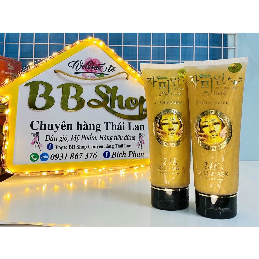 Mặt nạ gel lột trắng da dát vàng 24k Hàn Quốc - Gold Mask L-Glutathione