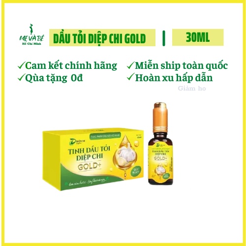 Dầu Tỏi Diệp Chi Gold - 100% Tỏi ta, an toàn cho bé