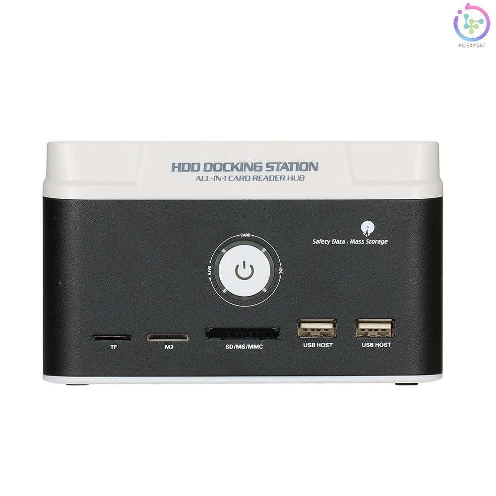 PCER♦Multifunctional 2.5"/ 3.5" USB 3.0 to SATA IDE External HDD Hard Drive Docking Station Card Rea