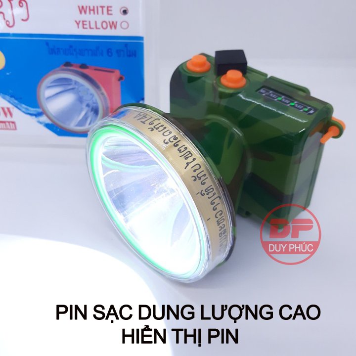 ĐÈN ĐỘI ĐẦU LED T4A HÀNG THÁI – SIÊU SÁNG – CHỐNG NƯỚC – HIỂN THỊ PIN