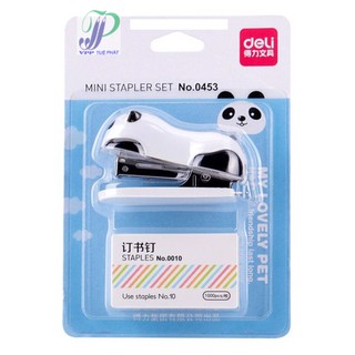 Bấm kim mini Deli hình thú
