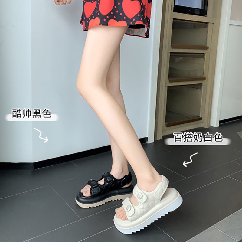 Dép Sandal Cao Gót Hở Ngón Đế Dày Thời Trang Mùa Hè 2022 Cho Nữ