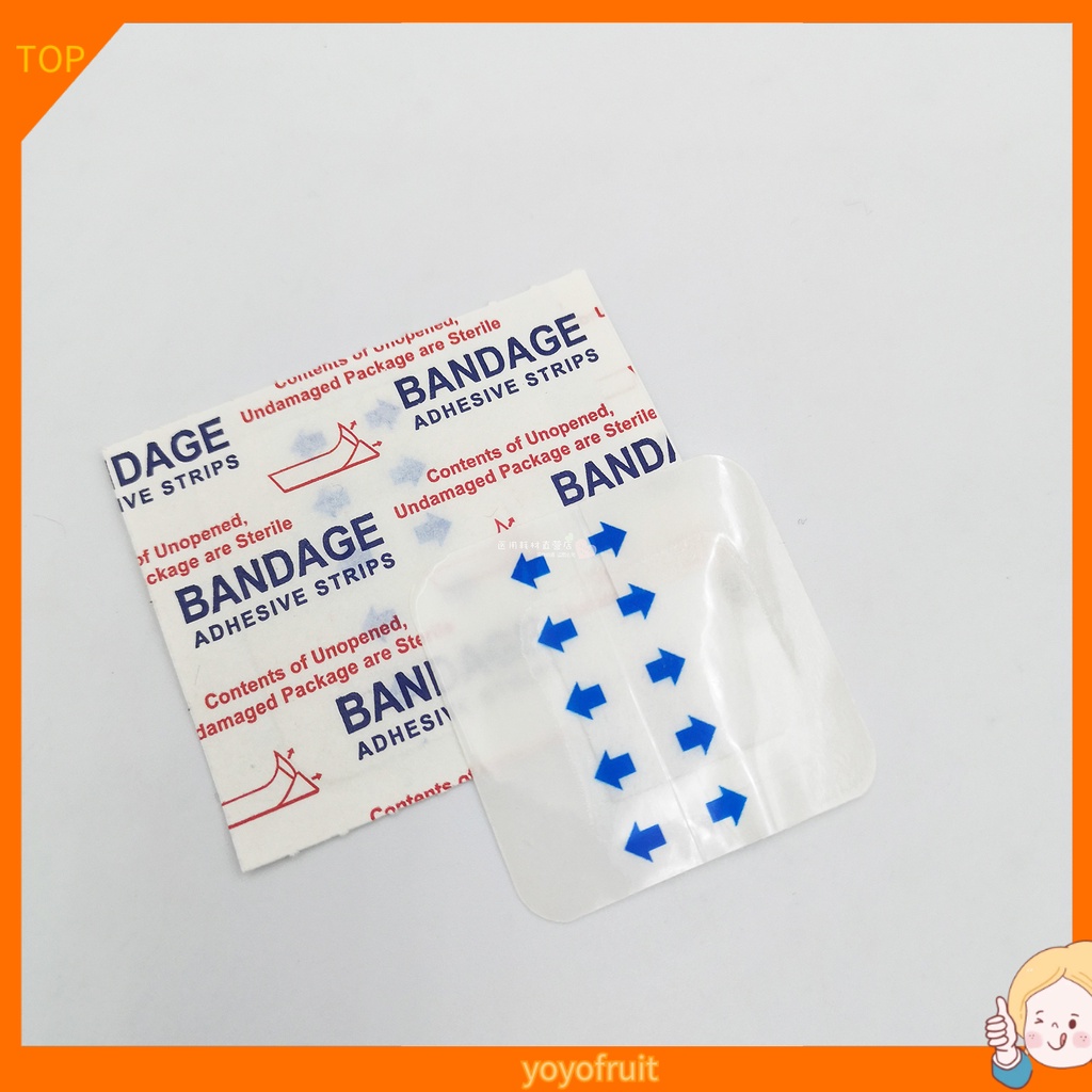 Bộ 50 Băng Dán Y Tế Siêu Mỏng Chống Thấm Nước Không Gây Dị Ứng Cho Người Lớn