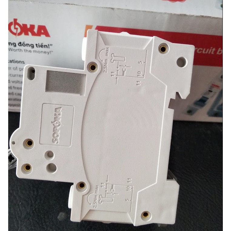 Aptomat Sopoka MCB 2 pha 32A