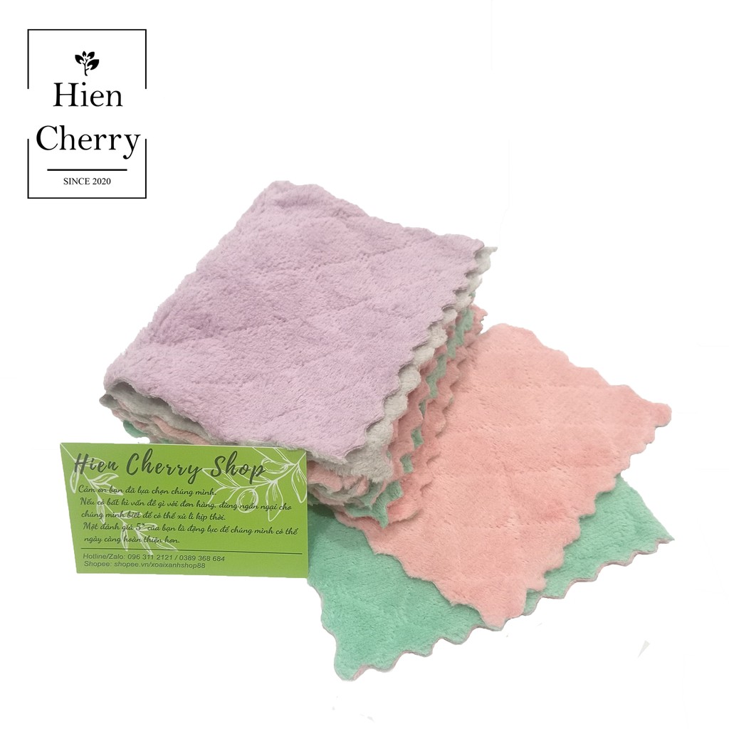 [SET 10 CHIẾC] Khăn lau bếp đa năng 2 mặt thấm hút tốt - Chất mềm mại - Nhanh khô - Tiện dụng | BigBuy360 - bigbuy360.vn