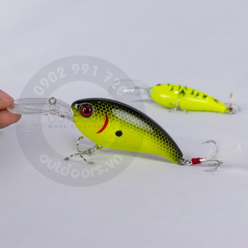 Mồi giả câu lure cá lóc chẽm tráp tiện dụng/ mồi câu cá giả ABS fishing lure 10cm/14.5g DHC004