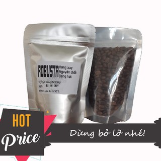 [GÓI DÙNG THỬ 100G] CÀ PHÊ ROBUSTA RANG XAY TÚI MINI 100GR