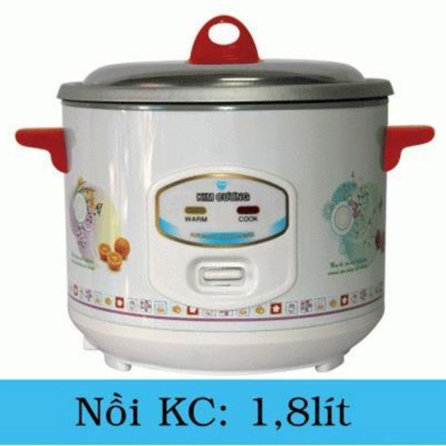 Nồi cơm điện nắp rời Kim Cương KC-1.8L