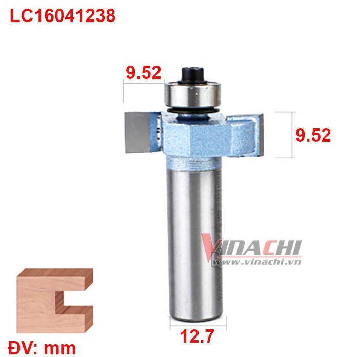 MŨI CUỐC 2 CÁNH BI LC1604 TIDEWAY CỐT 12.7MM ( CÁI )