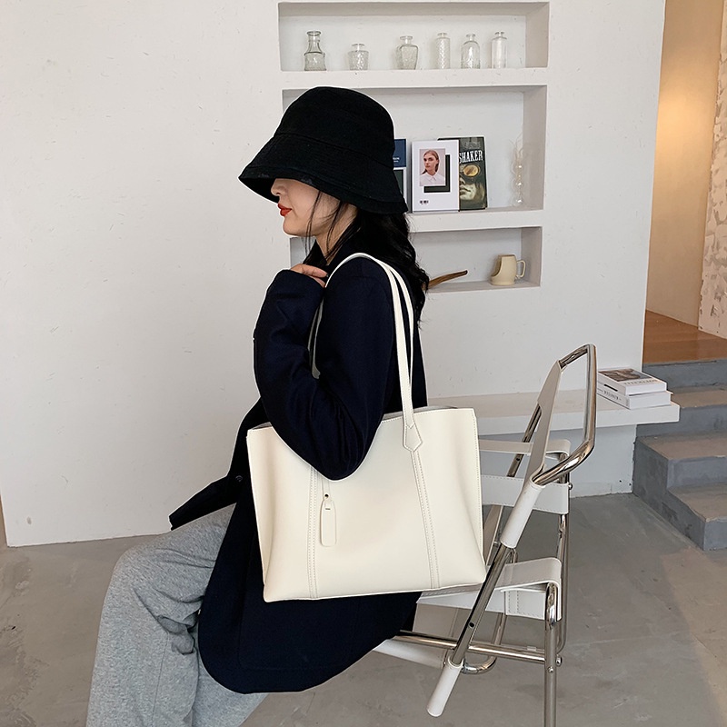 Túi Tote Đeo Vai Phong Cách Retro Đơn Giản Cho Nữ