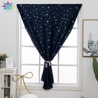 Rèm cửa loại dán phối họa tiết hình ngôi sao dễ thương dùng trong phòng khách/ phòng ngủ/ nhà tắm