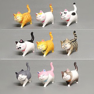 Combo 09 Mô Hình Mèo Kawaii 9 Thế Hệ Dễ Thương - Mẫu 02