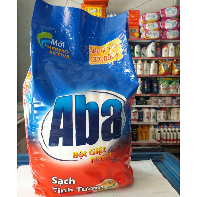 Bột giặt nhiệt Aba 3kg- Sạch Tinh Tươm