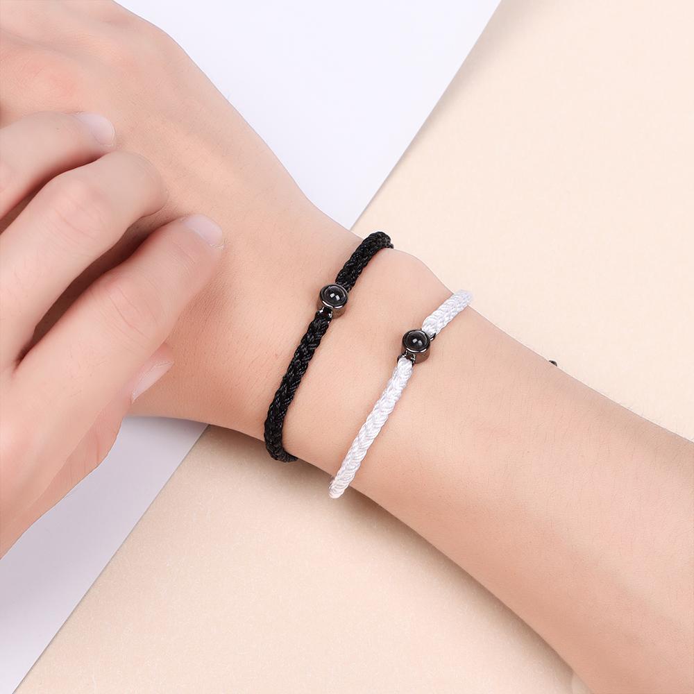 Vòng Tay Chiếu HS Thời Trang Có Thể Điều Chỉnh Cho Cặp Đôi