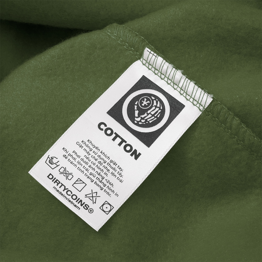 DirtyCoins Áo khoác On The Wall Hoodie – Olive/ White