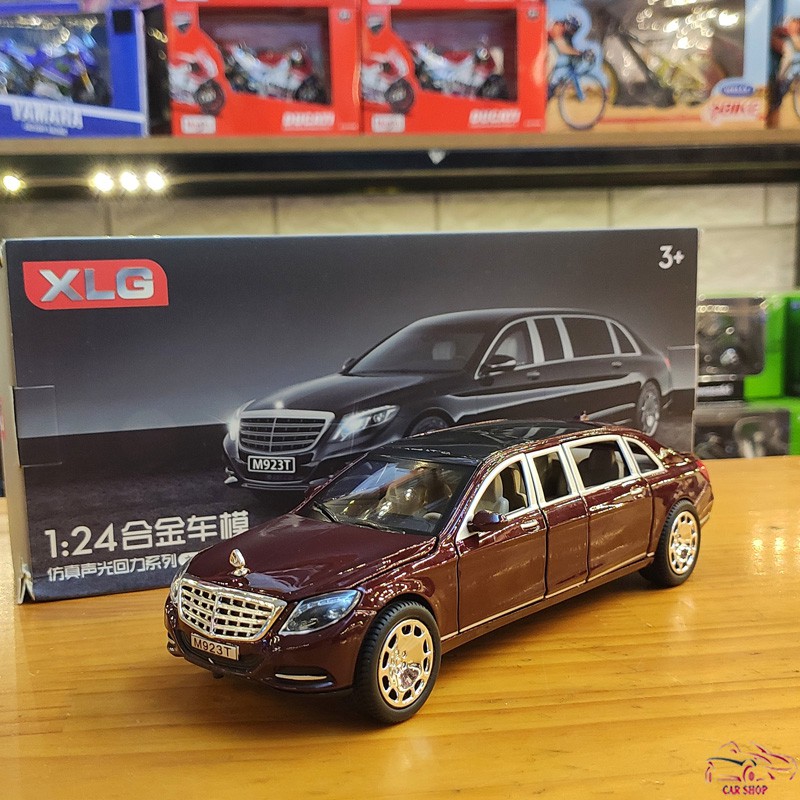 Mô hình xe ô tô Maybach S600 kim loại tỉ lệ 1:24 màu nâu