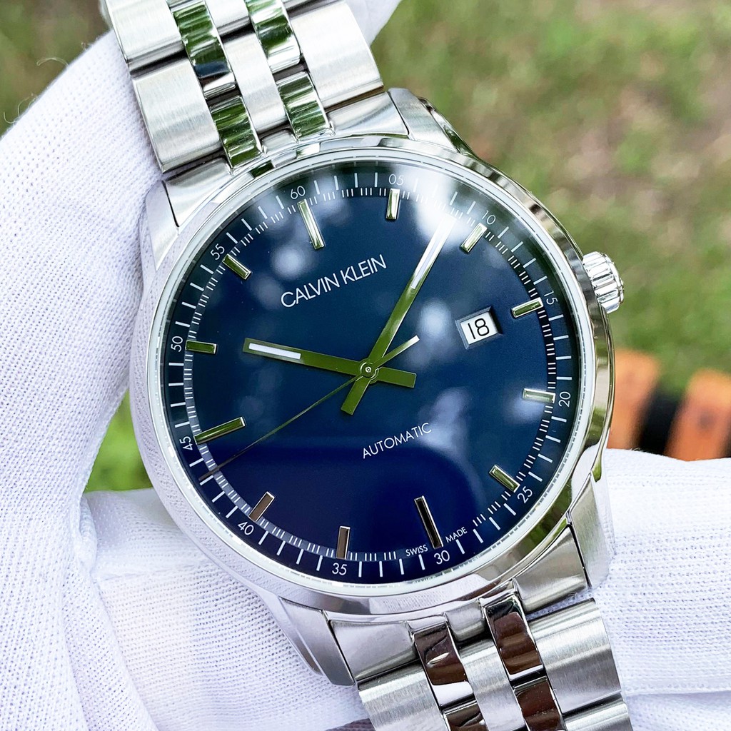 Đồng hồ nam CALVIN KLEIN Infinite K5S3414N Blue Dial Men's Watch -  Automatic - Kính Sapphire [ Chính hãng ]