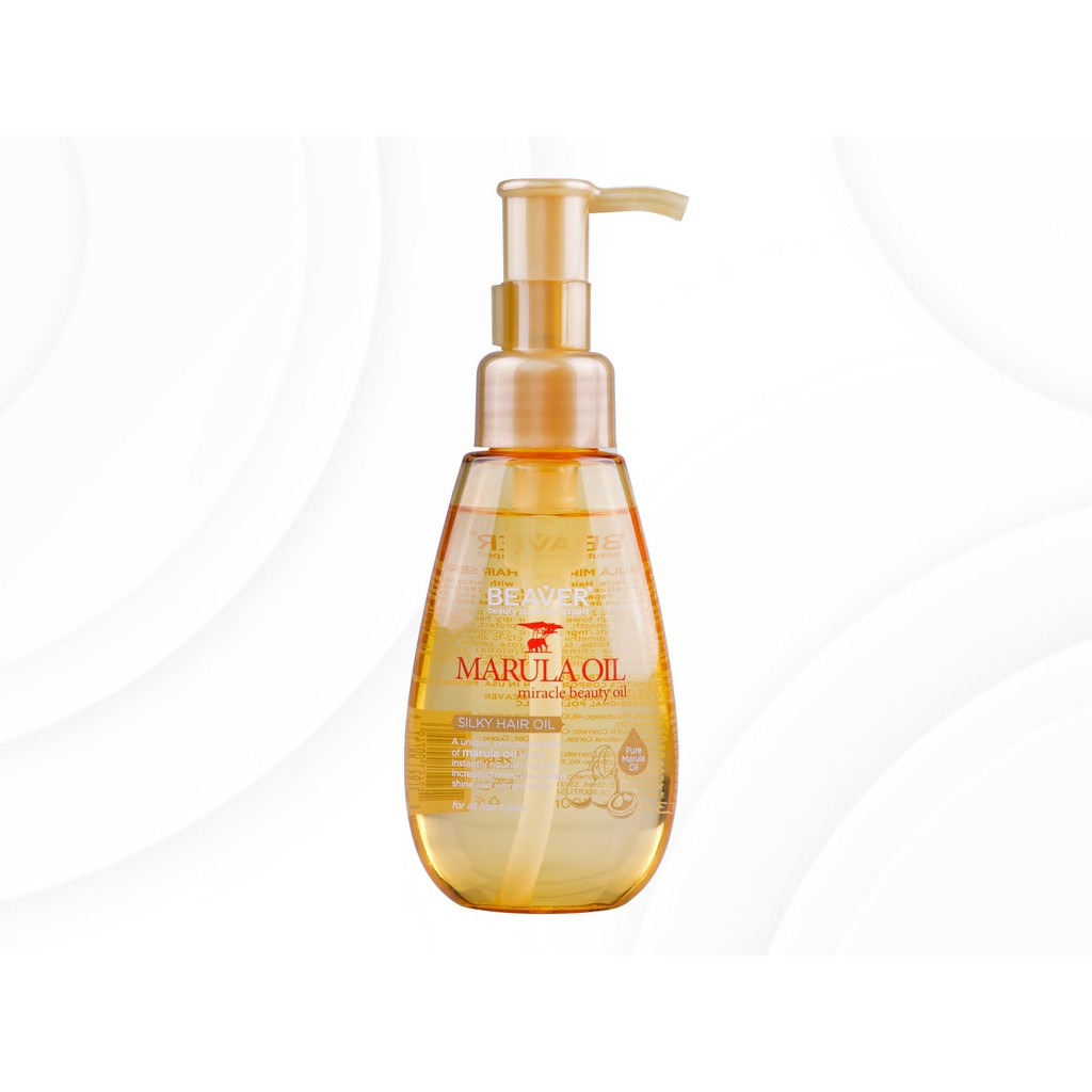 Tinh Dầu Beaver Dưỡng Tóc Siêu Mượt Tinh Chất xoài Nam Phi - Marula Silky Hair Oil 100ml