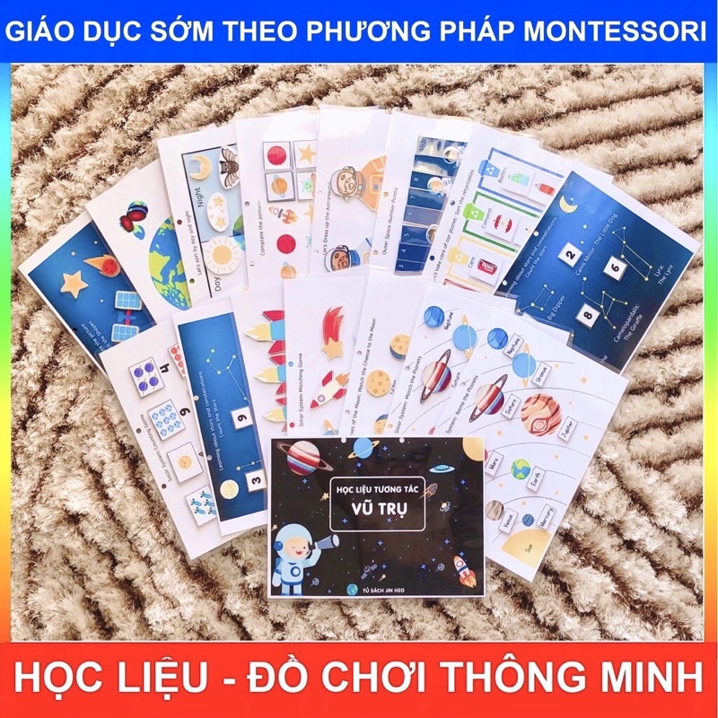 Học liệu Vũ Trụ - Bóc dán