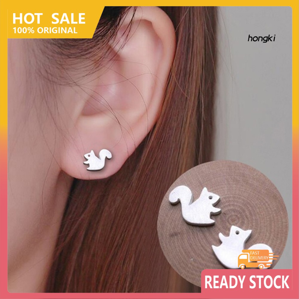 Bông Tai Hình Sóc Thời Trang Đáng Yêu Cho Nữ