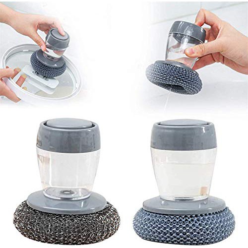 Dụng cụ cọ rửa xoong nồi bằng sợi inox thông minh tiện lợi hiệu quả