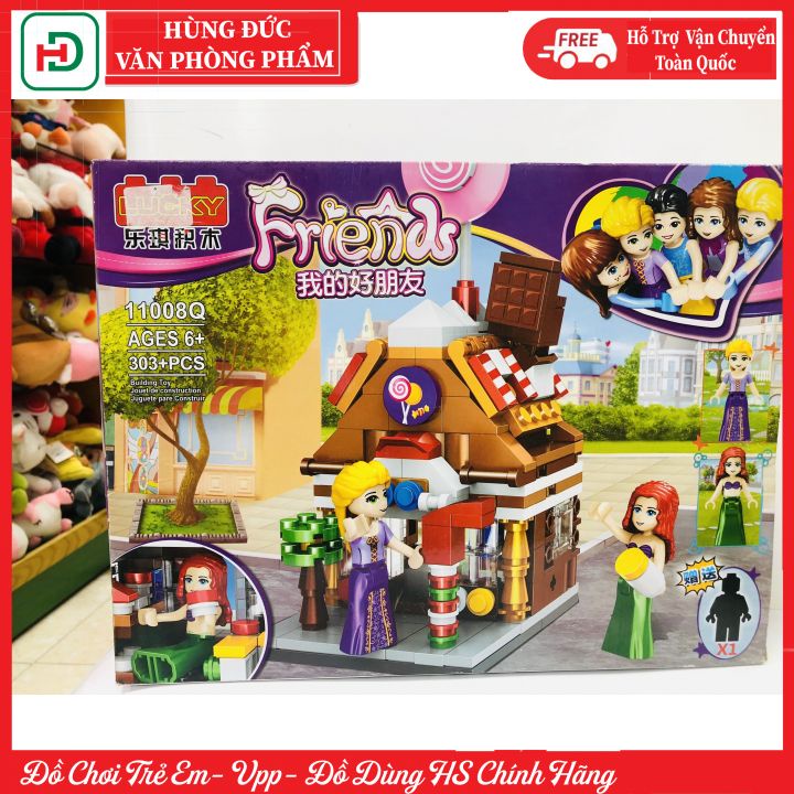 LEGO CON GÁI BỘ ĐỒ CHƠI XẾP HÌNH LẮP RÁP 11008Q LEGO FRIEND DÀNH CHO BÉ GÁI