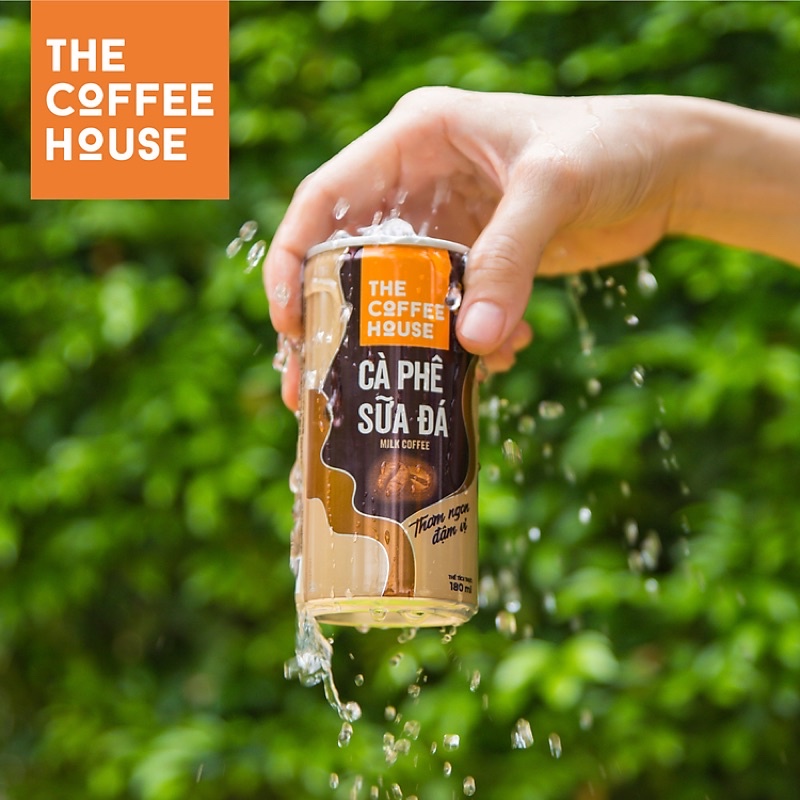 Cà phê sữa đá The Coffee House lon 180ml Cafe sữa đá thơm ngon