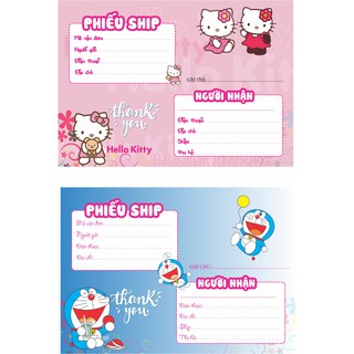 2 mẫu phiếu ship 10 cuốn