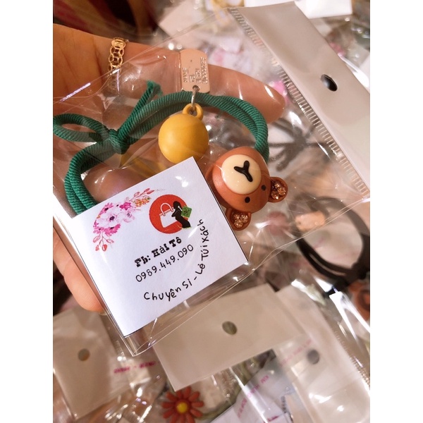 Combo 2 Dây buộc tóc hình gấu siêu xinh
