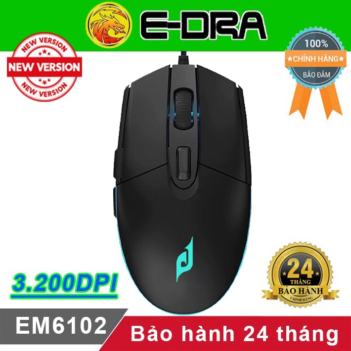 Chuột gaming Edra EM6102 Fuhlen G90s CO300s - Chuột chơi game giá rẻ E-Dra EM6102 Fuhlen G90 F200