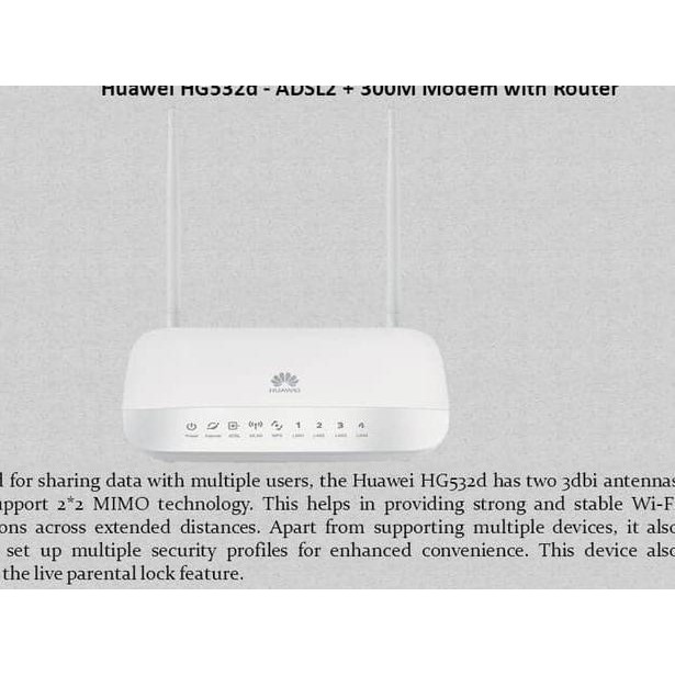Thiết Bị Phát Wifi Mifi Modem Home Router Huawei Hg532D Adsl2 + 300mbps