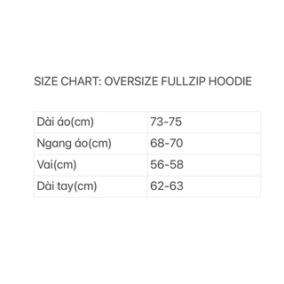 Áo khoác Oversize cho cả Nam Nữ : “Basic Oversize Fullzip Hoodie”