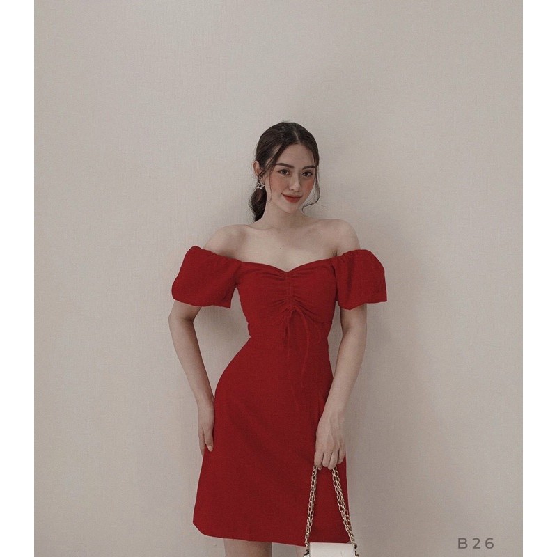 Đầm suông🌷FREESHIP 🌷Đầm suông tay bồng ba màu