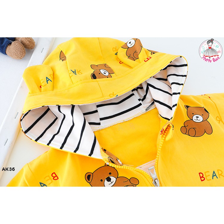 Áo khoác gấu bear đáng yêu cho bé