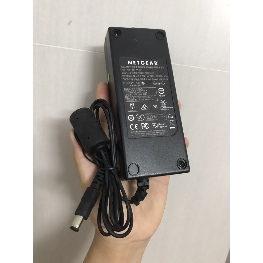 QUA SỬ DỤNG  Adapter nguồn AC-DC EADP-48EB 48V 0,917A Jack DC CHÂN CÓ KIM 1.66A /  52v 1.15a