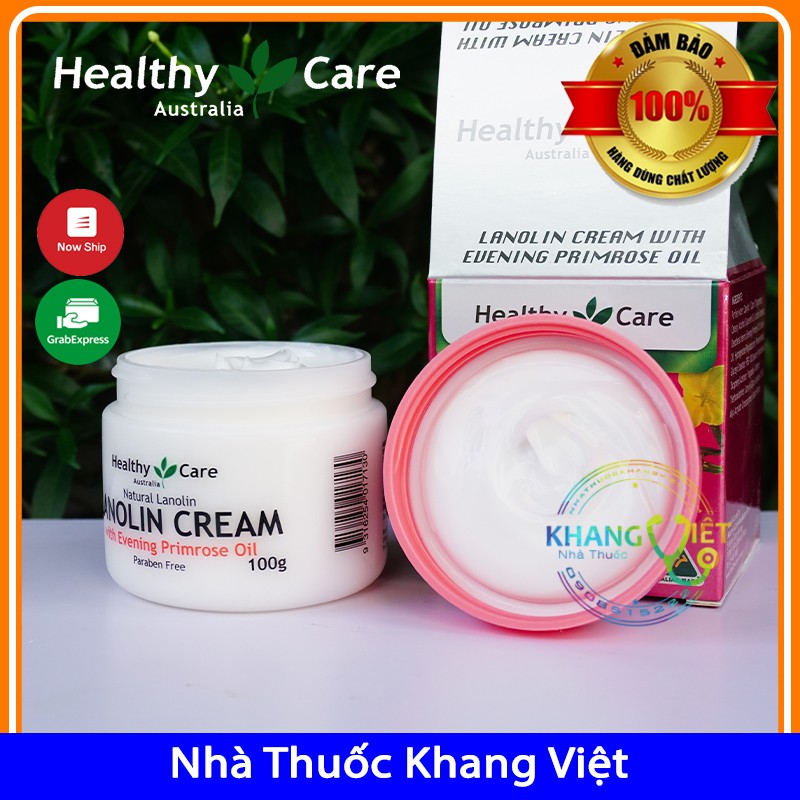 Kem Dưỡng Da Từ Nhau Thai Cừu Và Tinh Dầu Hoa Anh Thảo - HEALTHY CARE LANOLIN 100GR (CHUẨN ÚC)[Date 2023]