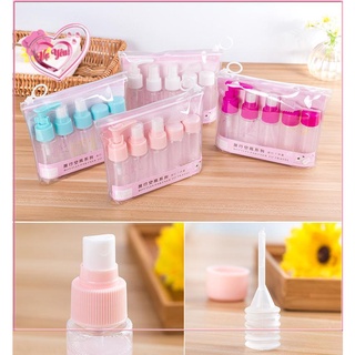 Bộ chiết mỹ phẩm du lịch 5 món tiện lợi, thiết kế nhỏ gọn với nắp đậy khít, chống va đập tốt