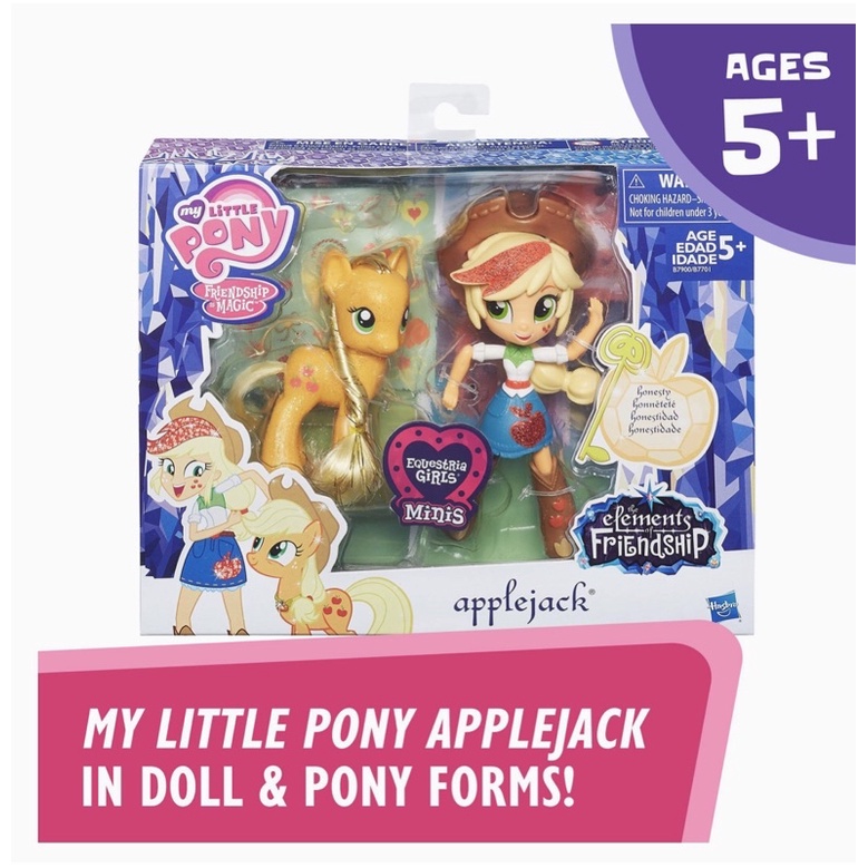 Hộp Pony nhân vật Applejack &amp; ngựa lấp lánh