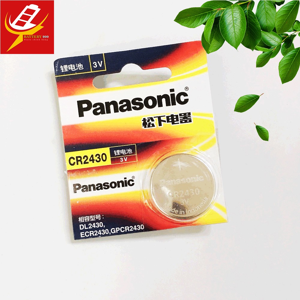 Pin CR2430 Panasonic 2430 Lithium 3V Chính Hãng Vỉ 1 Viên