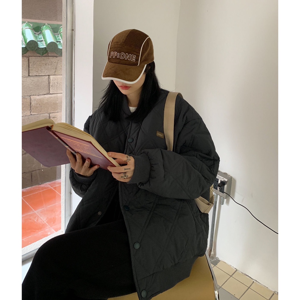 Áo Khoác Bóng Chày Đệm Dày Dặn Ấm Áp Thời Trang Mùa Đông Cho Nữ