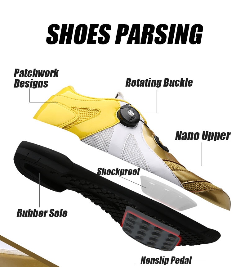 MTB Đi xe đạp đường trường Giày đi xe đạp Giày thể thao Giày đua xe đạp chuyên nghiệp Thoáng khí Cycling road mountain shoes