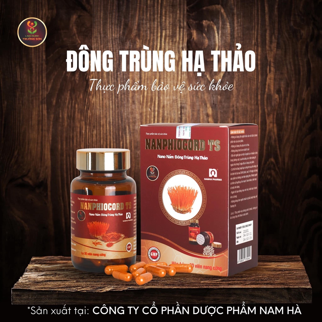 Nano Nấm Đông Trùng Hạ Thảo, NANPHICORD TS Linh Dược Trường Sơn