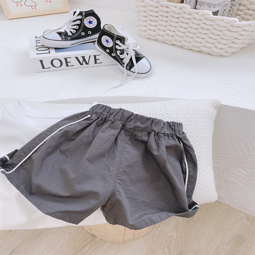 Đồ bộ bé trai quần áo ba lỗ cho bé,bộ sát nách Thêu Miệng Cười phối quần chạy viền cho bé từ 8-28kg Binbon kids